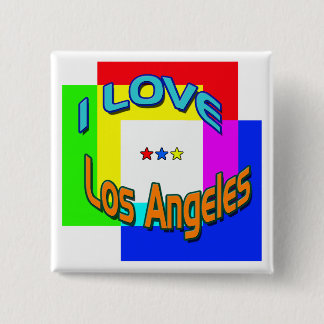 Bóton Quadrado 5.08cm Botão "I AMVE Los Angeles Coloring 1"