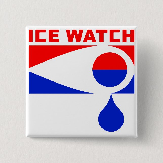 Bóton Quadrado 5.08cm botão ICE WATCH (Frente)