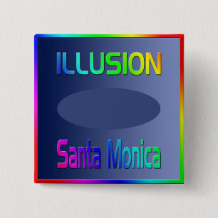 Bóton Quadrado 5.08cm Botão "ILLUSION Papais noeis Monica"!