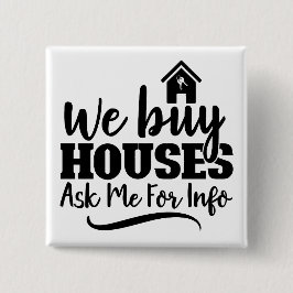 Bóton Quadrado 5.08cm Botão Imóveis Casas de Comprar