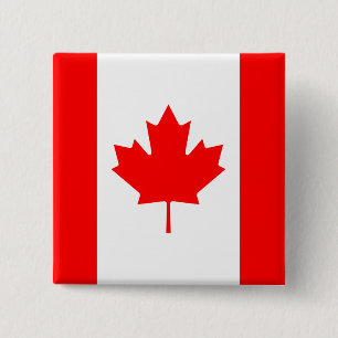 Bóton Quadrado 5.08cm Botão Indicador do Canadá