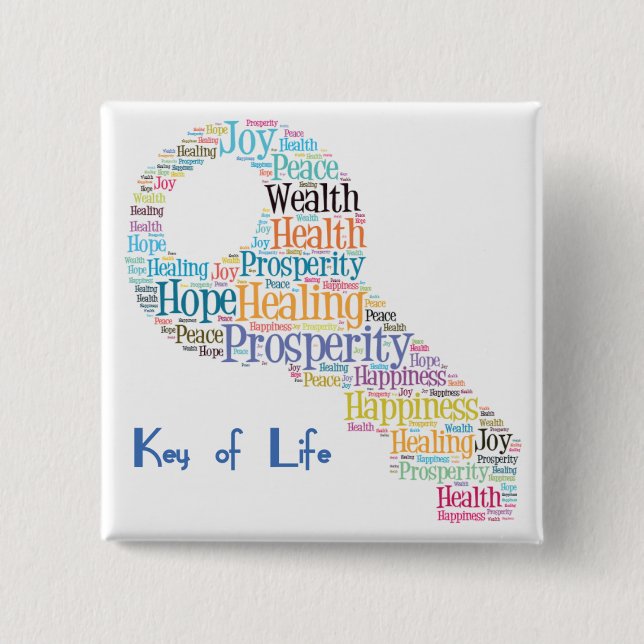 Bóton Quadrado 5.08cm Botão inspirador 8 (Frente)