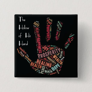 Bóton Quadrado 5.08cm Botão inspirador 9