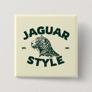 Bóton Quadrado 5.08cm Botão Jaguar