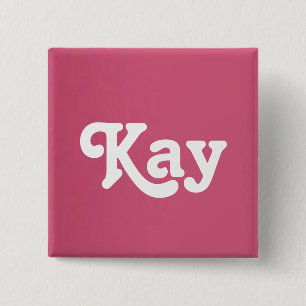 Bóton Quadrado 5.08cm Botão Kay