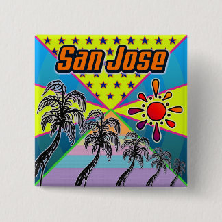 Bóton Quadrado 5.08cm Botão Liberdade de San Jose