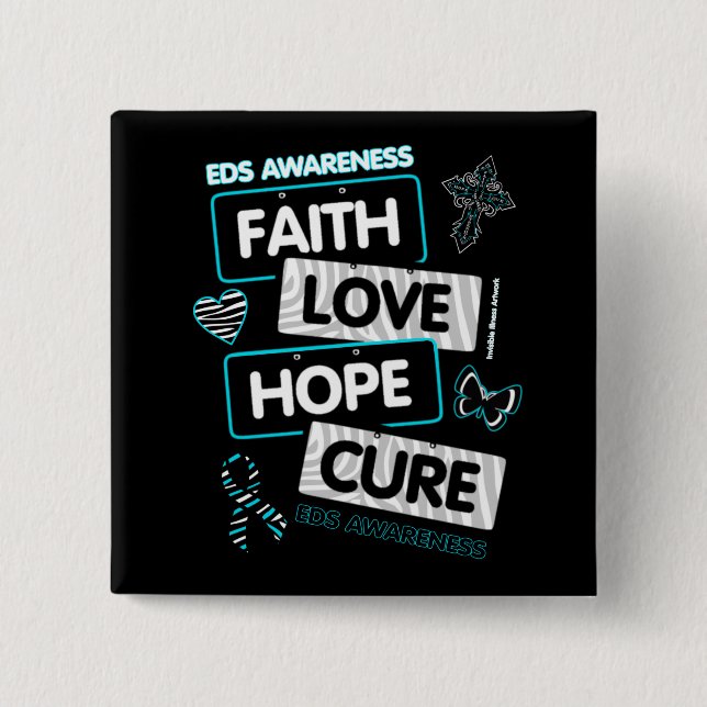 Bóton Quadrado 5.08cm Botão License Plates...EDS (Frente)