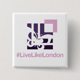 Bóton Quadrado 5.08cm botão LLL Square