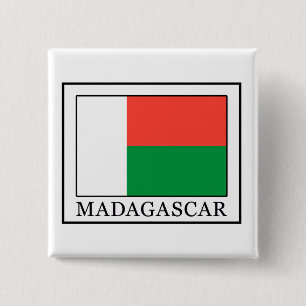 Bóton Quadrado 5.08cm Botão Madagascar
