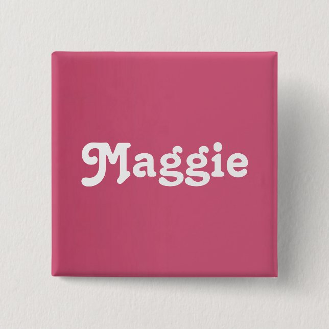Bóton Quadrado 5.08cm Botão Maggie (Frente)