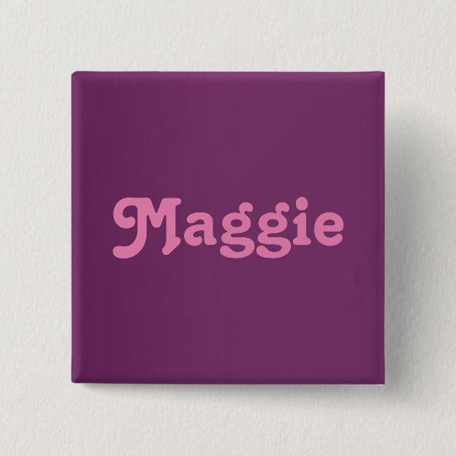 Bóton Quadrado 5.08cm Botão Maggie (Frente)