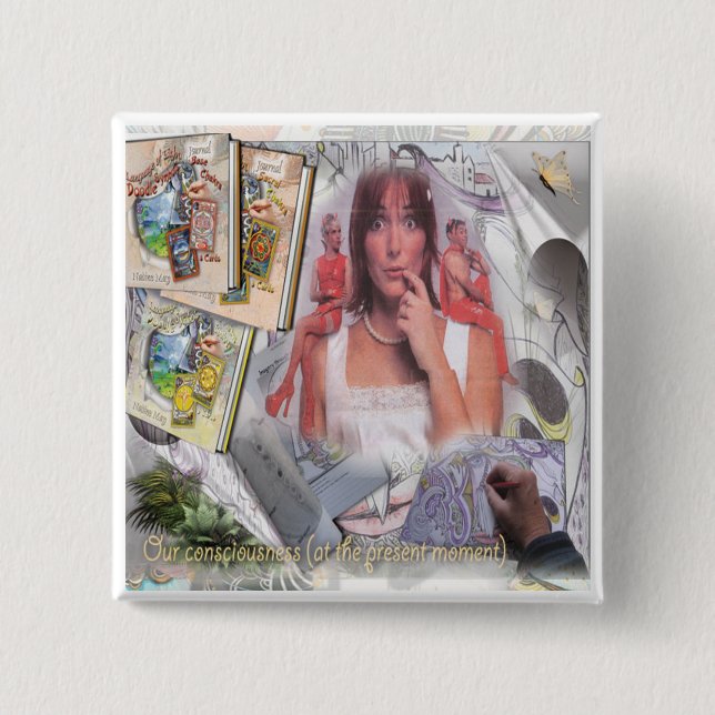 Bóton Quadrado 5.08cm Botão mais alto próprio e EGO (Frente)