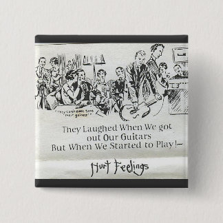 Bóton Quadrado 5.08cm Botão Mal-disposto