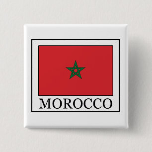 Bóton Quadrado 5.08cm Botão Marrocos