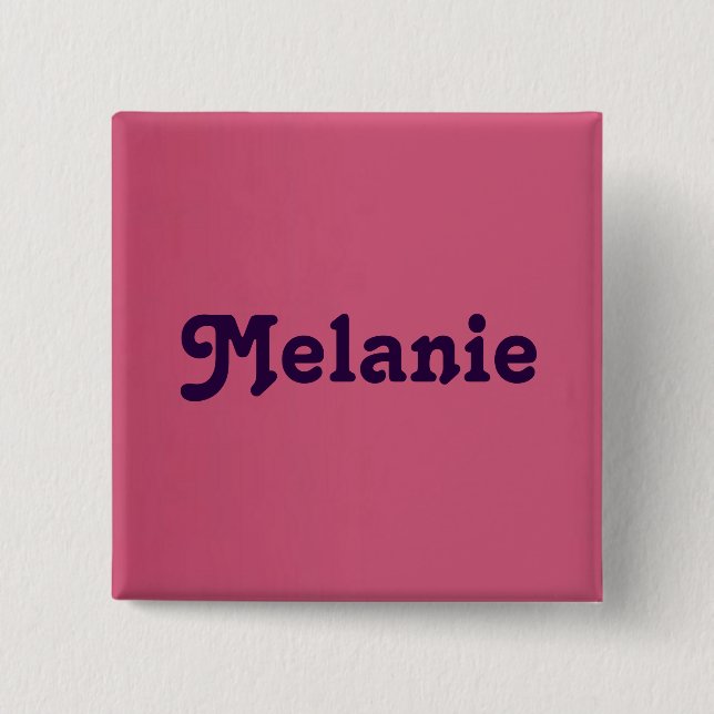 Bóton Quadrado 5.08cm Botão Melanie (Frente)