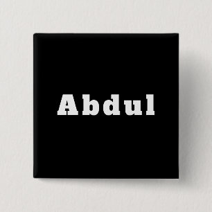 Bóton Quadrado 5.08cm Botão mit Namen Abdul
