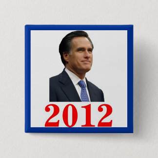 Bóton Quadrado 5.08cm Botão Mitt Romney 2012