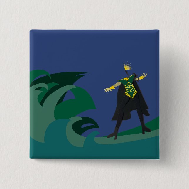 Bóton Quadrado 5.08cm botão norway alessandra eurovision 2023 (Frente)