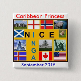 Bóton Quadrado 5.08cm Botão oficial do grupo