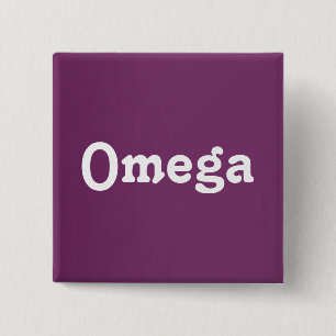 Bóton Quadrado 5.08cm Botão Omega