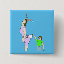 Bóton Quadrado 5.08cm botão oo felpudo