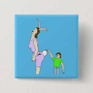 Bóton Quadrado 5.08cm botão oo felpudo