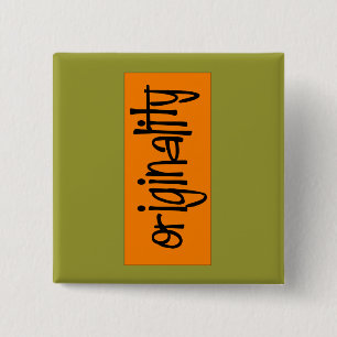 Bóton Quadrado 5.08cm Botão Originalidade