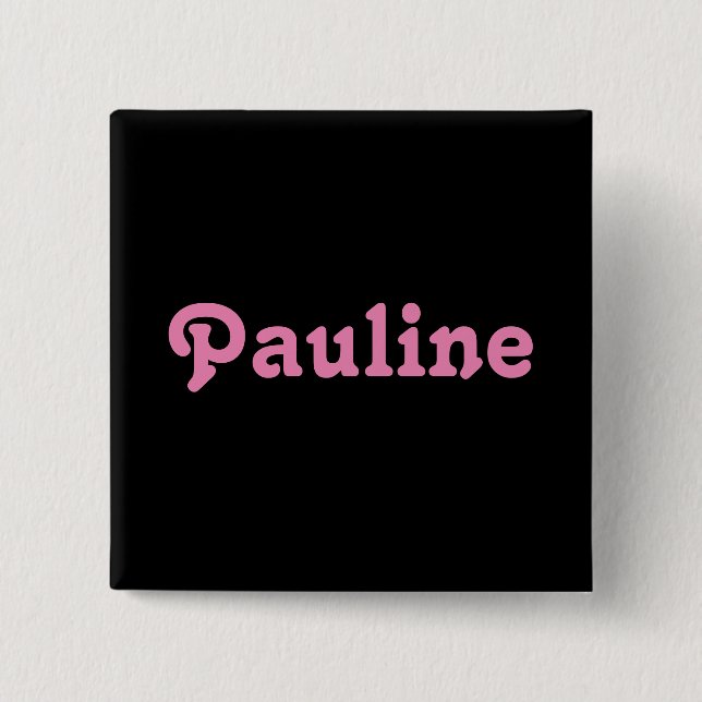 Bóton Quadrado 5.08cm Botão Pauline (Frente)