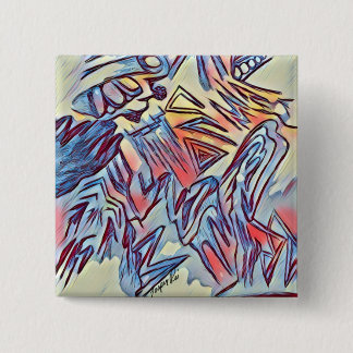 Bóton Quadrado 5.08cm Botão Pensamentos Esgotados