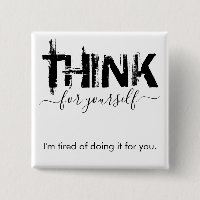 Botão Pense por si mesmo