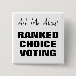 Bóton Quadrado 5.08cm Botão Perguntar-me sobre RCV