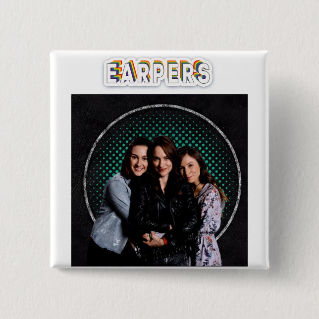 Bóton Quadrado 5.08cm Botão Personalizado (Frente)