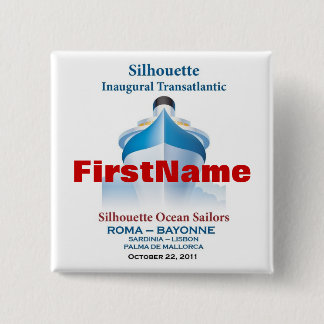 Bóton Quadrado 5.08cm Botão personalizado #2 (com nome somente)