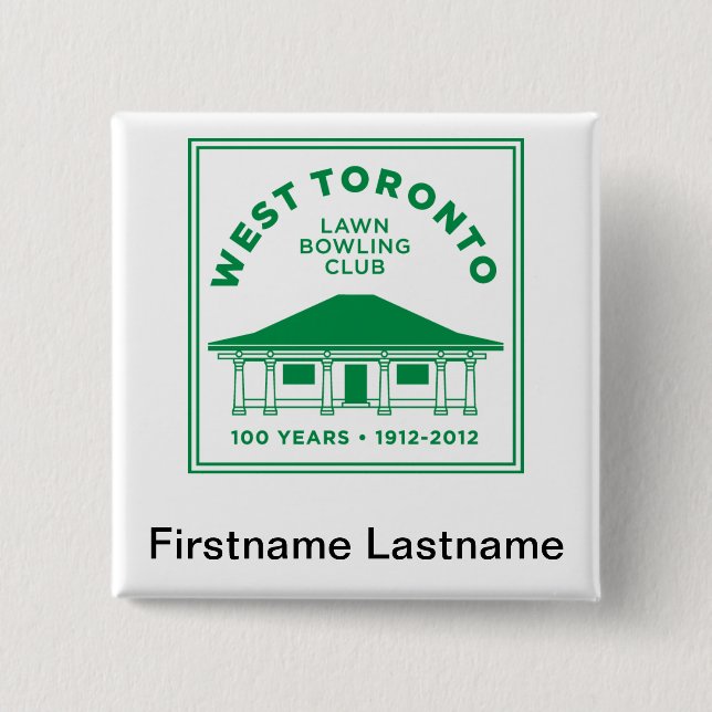 Bóton Quadrado 5.08cm Botão personalizado WTLBC (Frente)