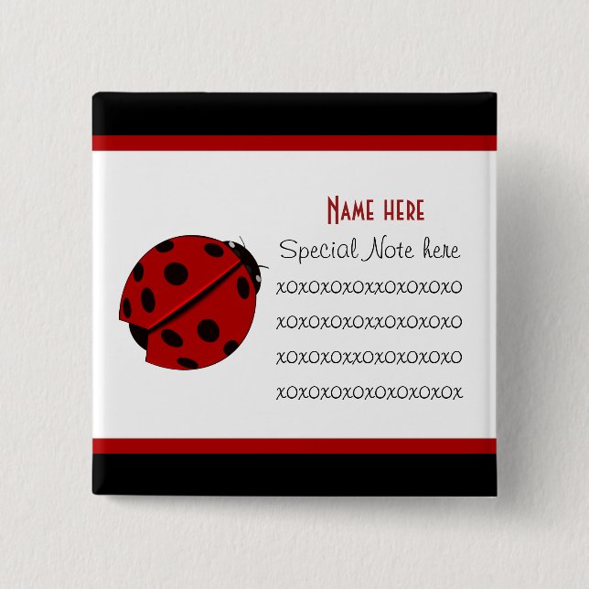 Bóton Quadrado 5.08cm Botão Personalizável de Computadores (Frente)