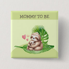 Bóton Quadrado 5.08cm Botão Personalizável do Chá de fraldas de Lama da 