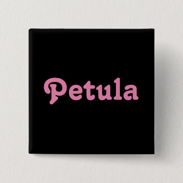 Bóton Quadrado 5.08cm Botão Petula (Frente)