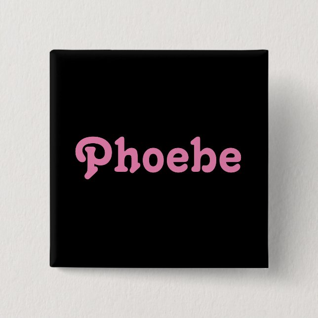 Bóton Quadrado 5.08cm Botão Phoebe (Frente)
