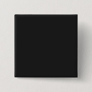 Bóton Quadrado 5.08cm Botão Pin-back Preto