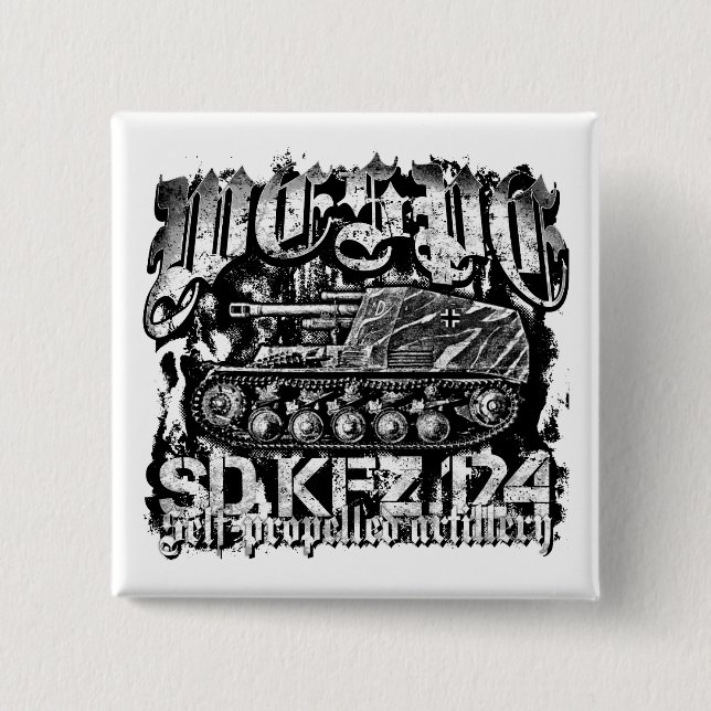 Bóton Quadrado 5.08cm Botão Pinback do Wespe (Frente)