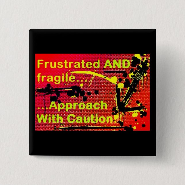 Bóton Quadrado 5.08cm botão/pino/crachá (Frente)