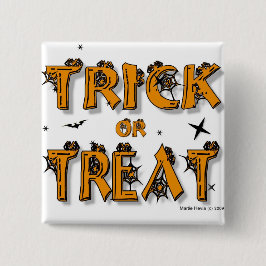 Bóton Quadrado 5.08cm Botão/pino de truque ou tratamento