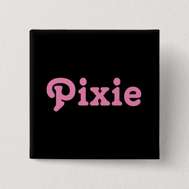 Bóton Quadrado 5.08cm Botão Pixie (Frente)