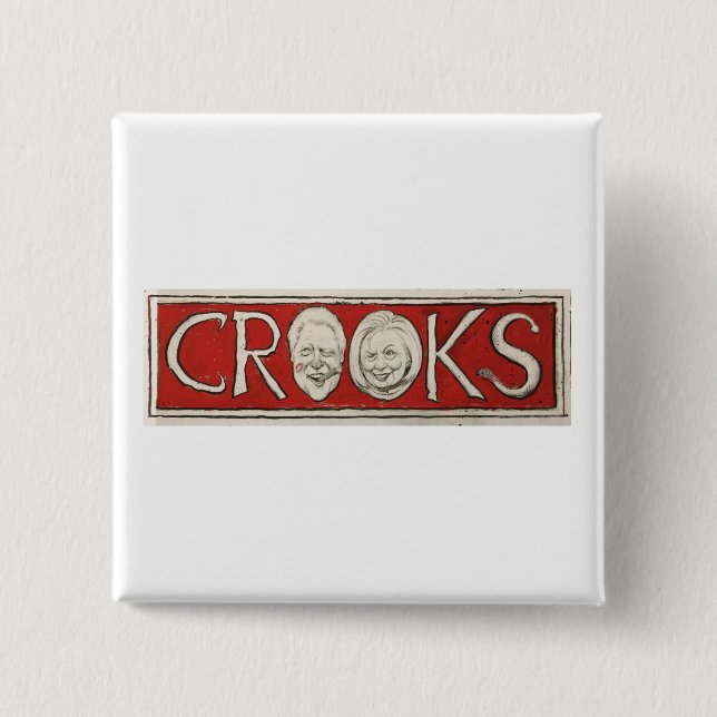 Bóton Quadrado 5.08cm Botão político dos desenhos animados (Frente)