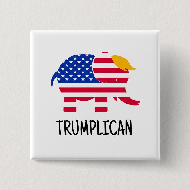 Bóton Quadrado 5.08cm Botão Presente da Campanha Trump Election 2024 Nov (Frente)