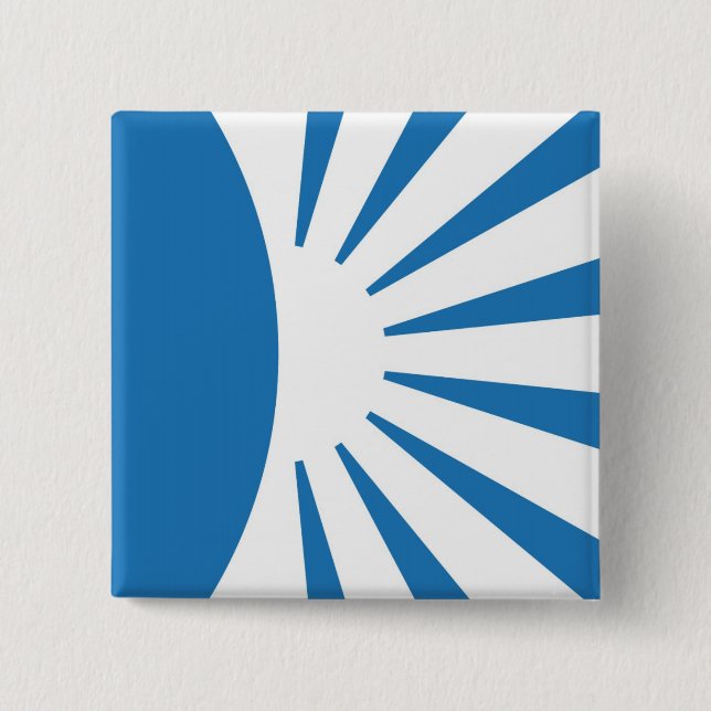 Bóton Quadrado 5.08cm Botão quadrado (Frente)