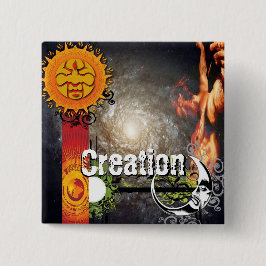 Bóton Quadrado 5.08cm Botão Quadrado