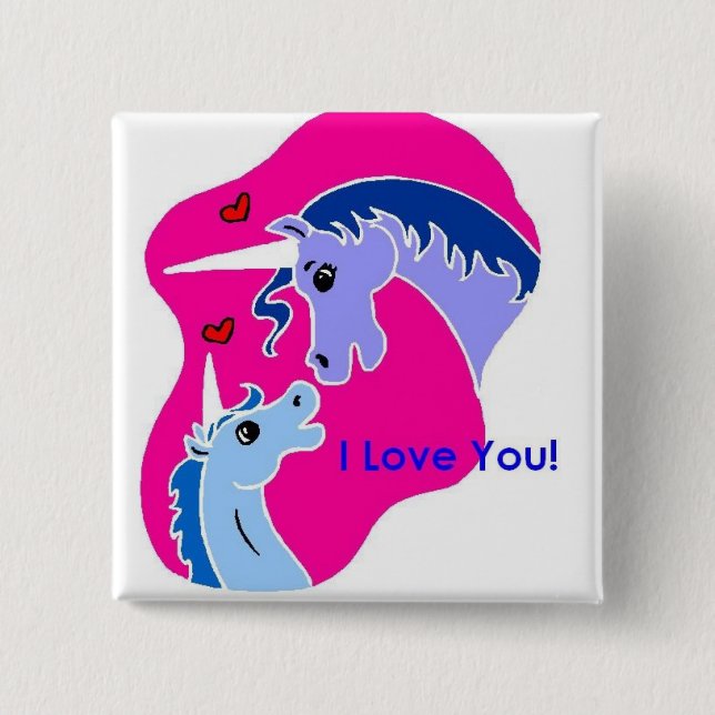 Bóton Quadrado 5.08cm Botão Quadrado (Frente)