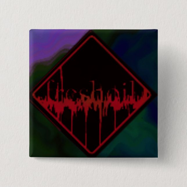 Bóton Quadrado 5.08cm Botão quadrado (Frente)