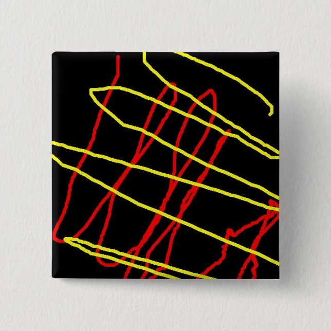 Bóton Quadrado 5.08cm Botão quadrado (Frente)